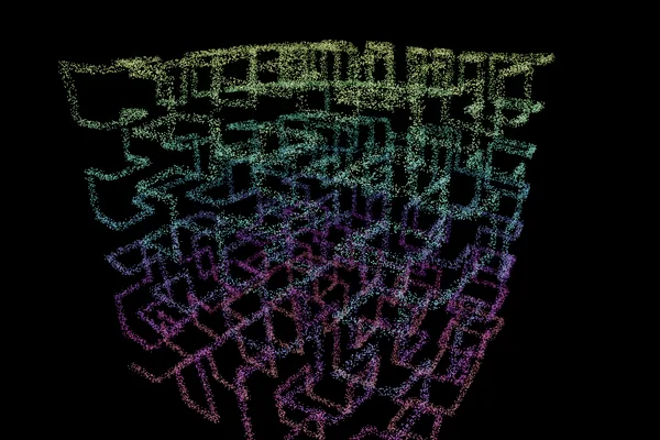Hilbert curve — a point cloud